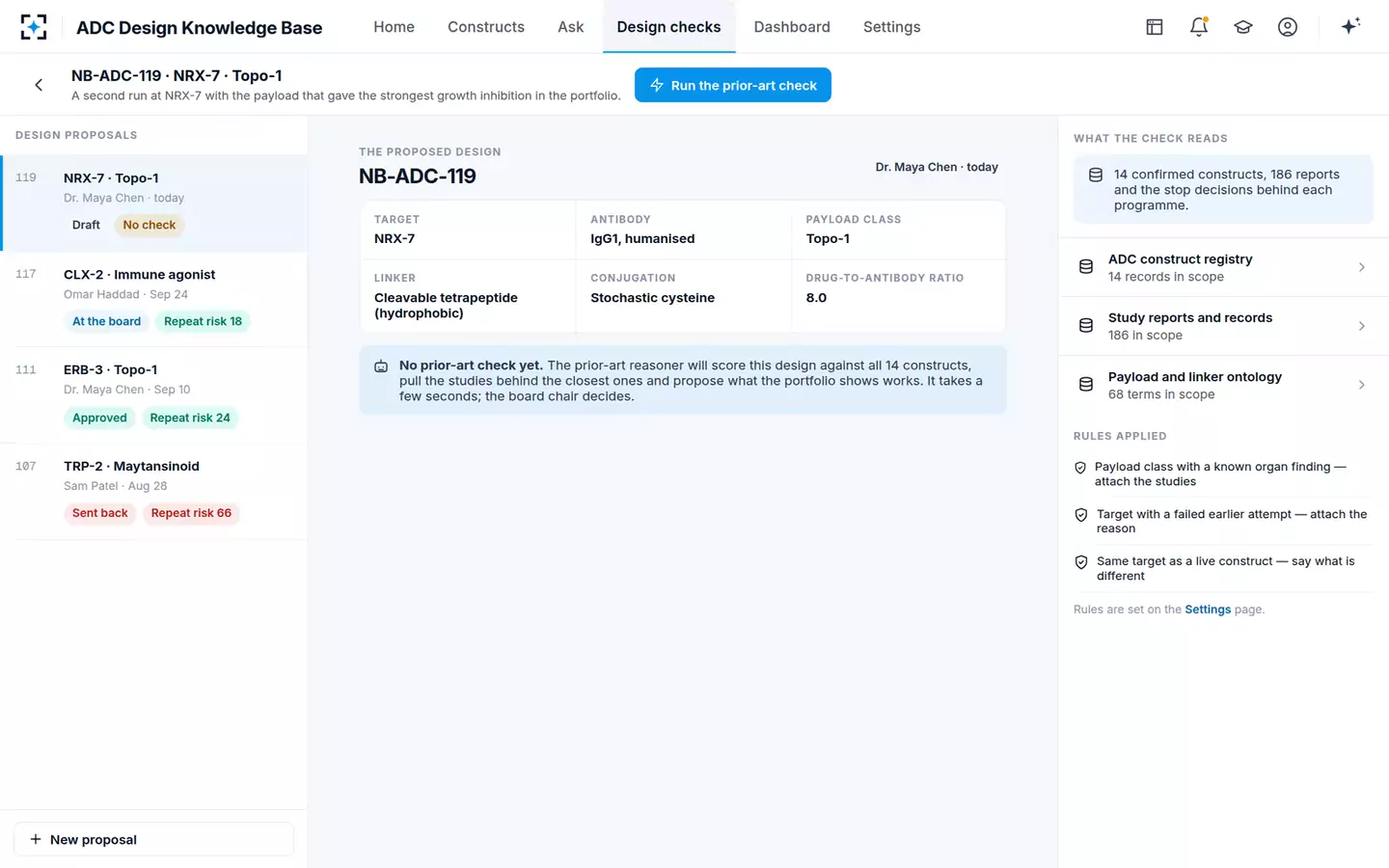 ADC Design Knowledge Base — A design proposal