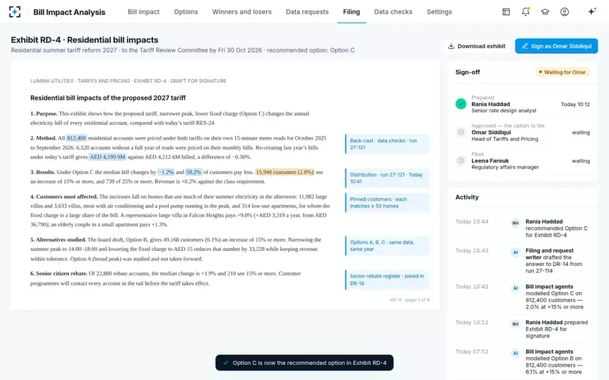 Bill Impact Analysis — Exhibit RD-4