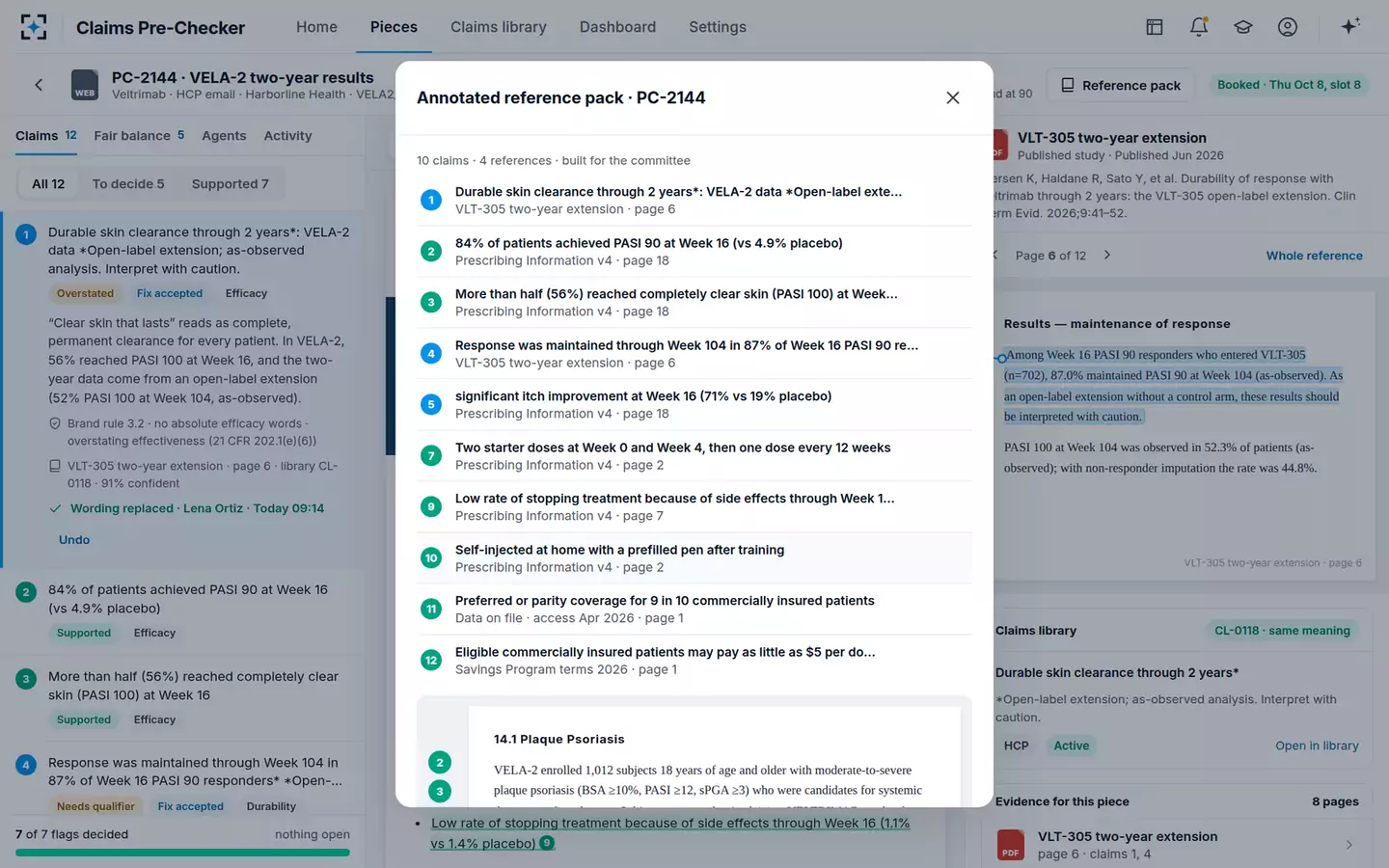 Claims Substantiation Pre-Checker — The annotated reference pack