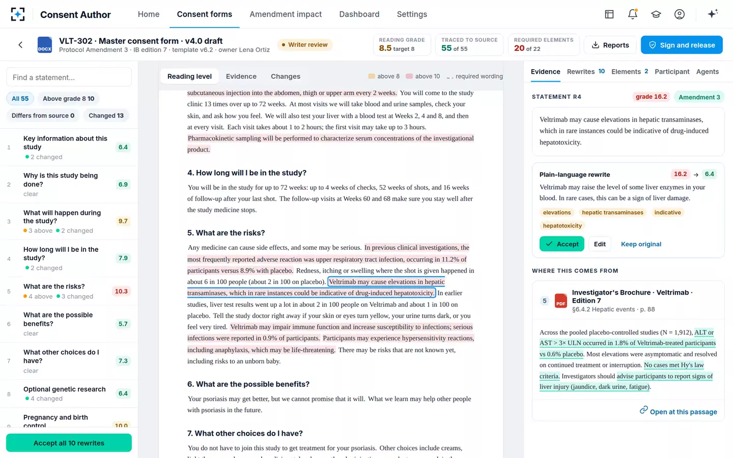 Informed Consent Author & Readability Checker — A plain-language rewrite