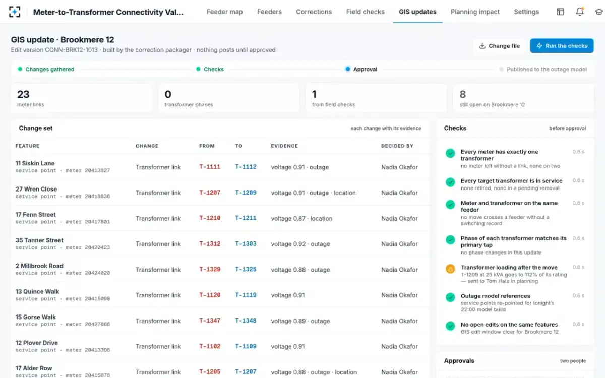 Meter-to-Transformer Connectivity Validation — The GIS update