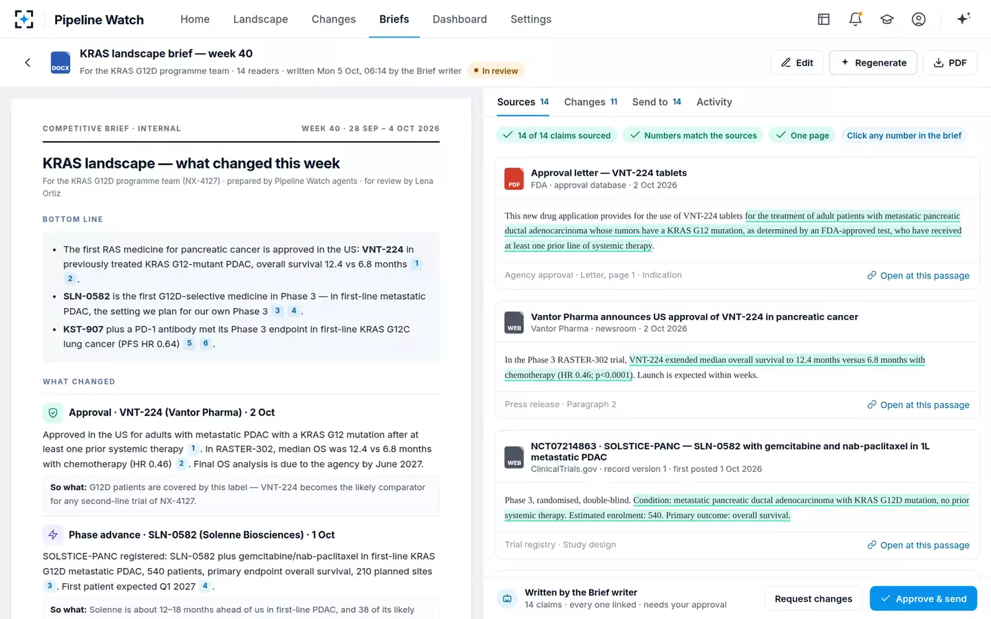 Competitive Pipeline Watch — The weekly brief