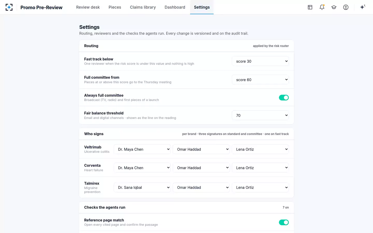Promotional Material Pre-Review Agent — Your review rules
