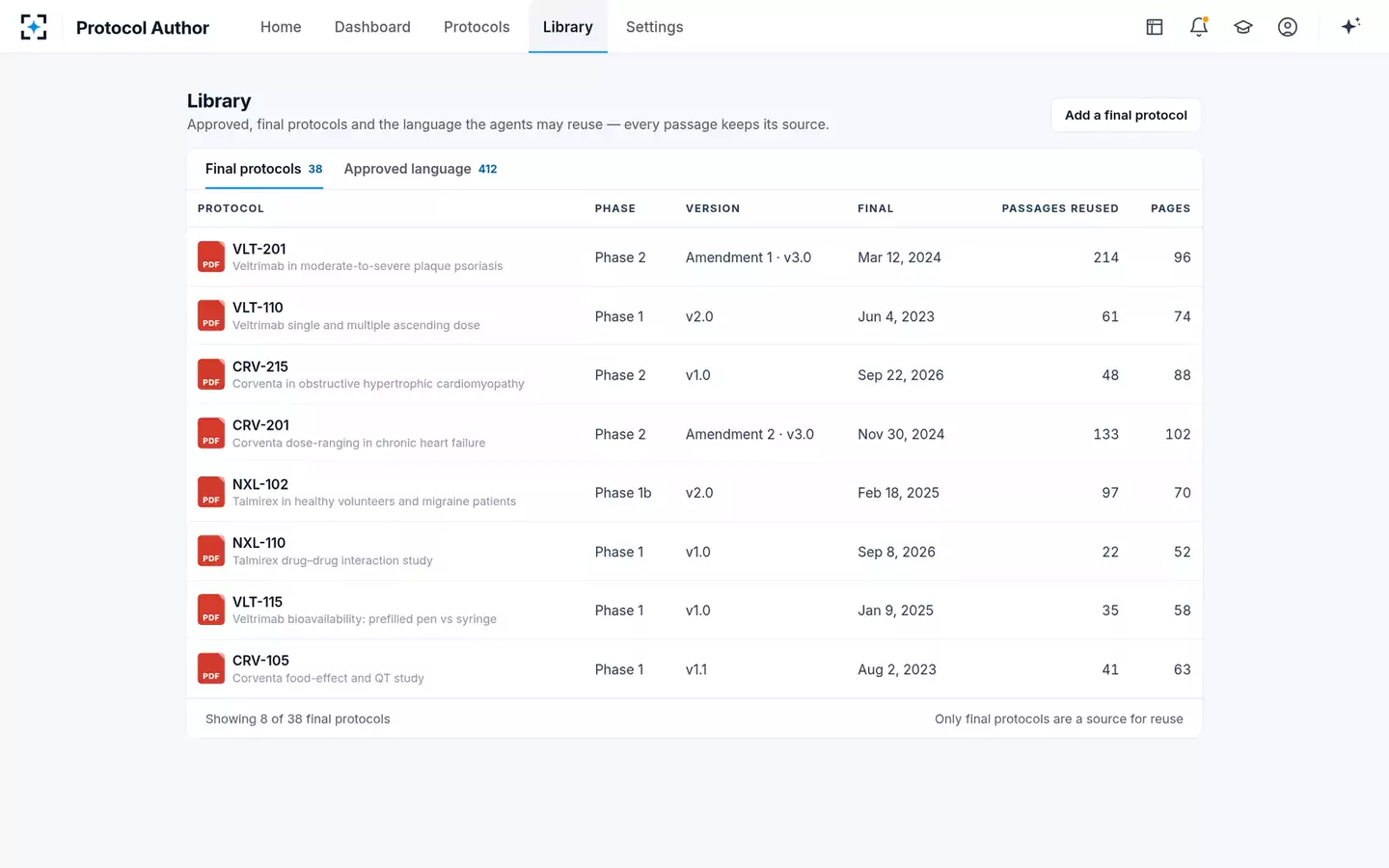 Protocol Author — The library