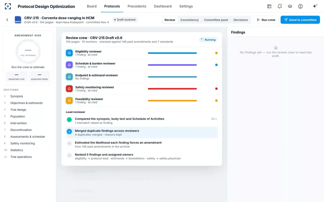Protocol Design Optimization — The reviewers at work