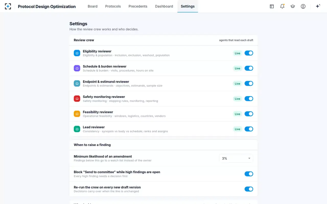 Protocol Design Optimization — Your rules