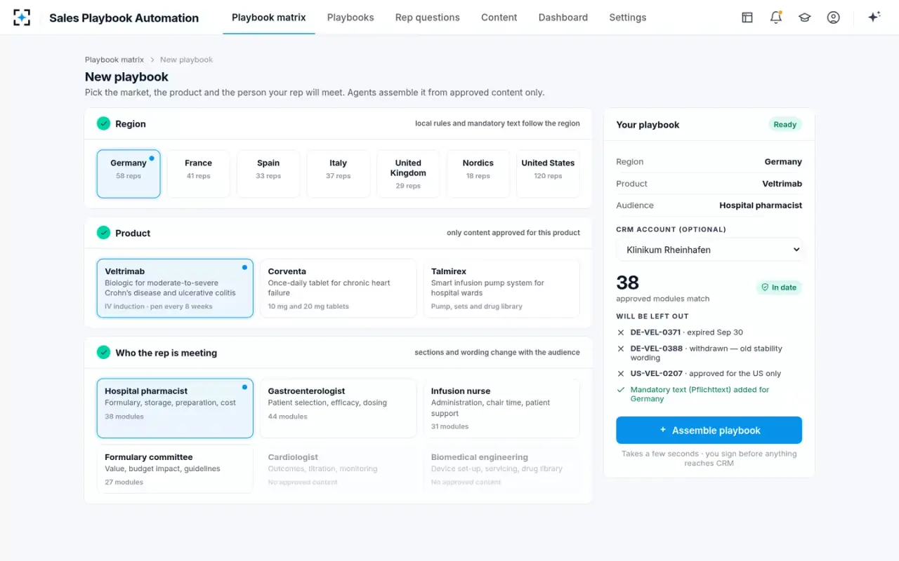 Sales Playbook Automation — A new playbook