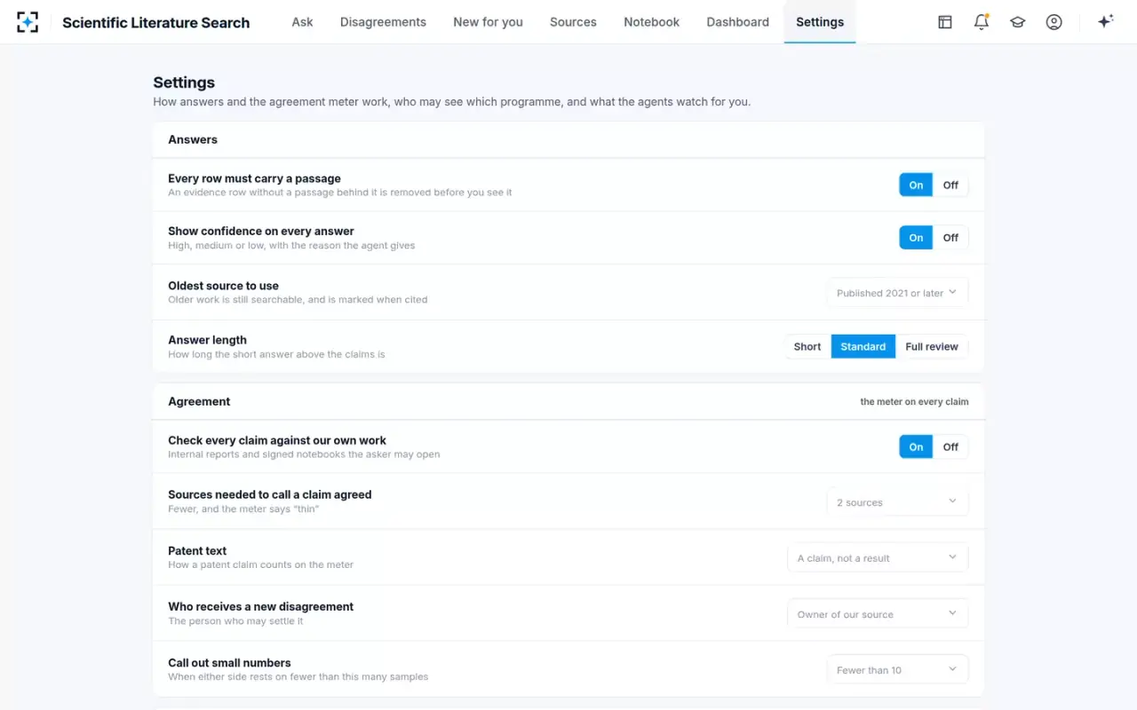 Scientific Literature Search — Your rules
