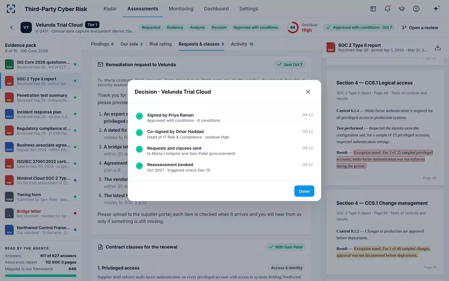 Third-Party Cyber Risk Assessor — Signed and co-signed