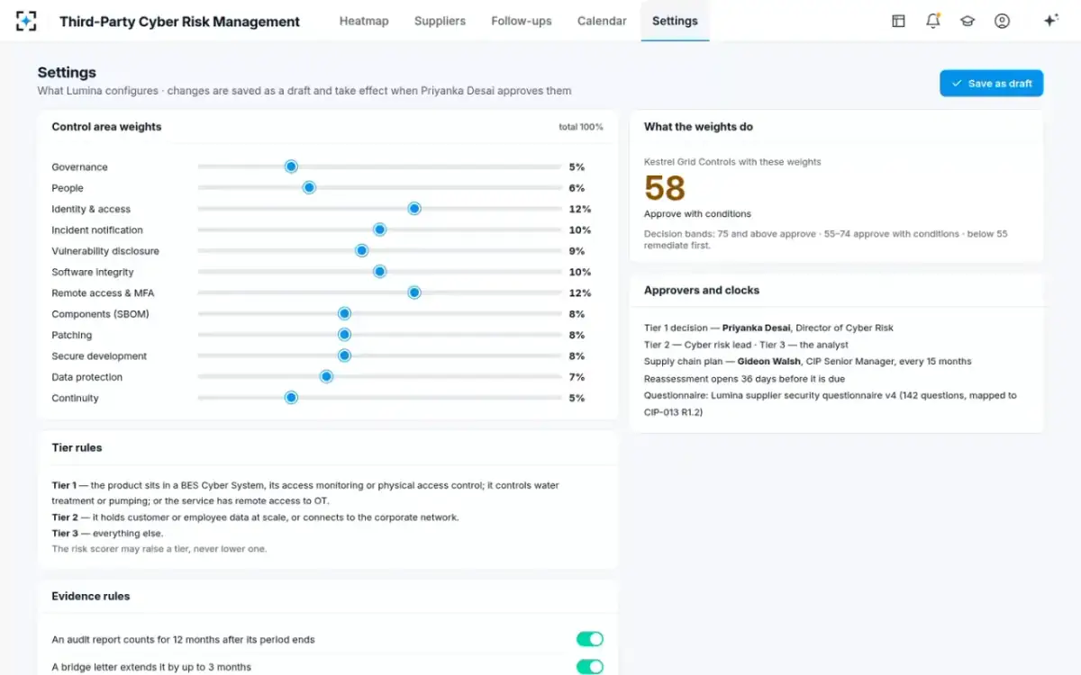 Third-Party Cyber Risk Management — Your rules