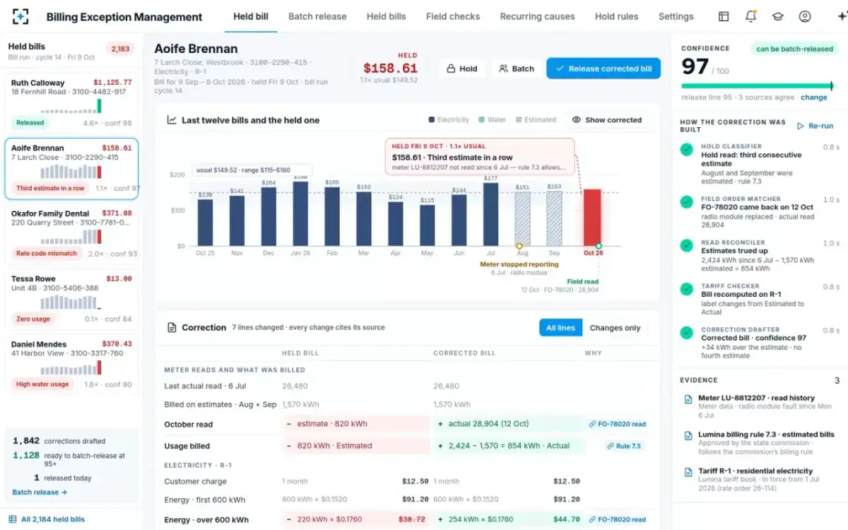 Billing Exception Management — A third estimate in a row